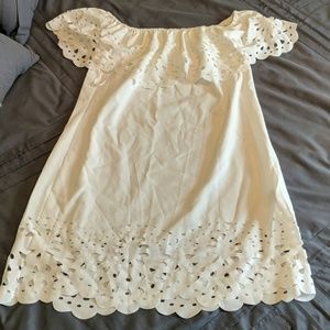 White off thw shoulder dress